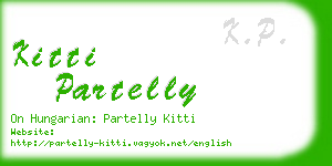 kitti partelly business card